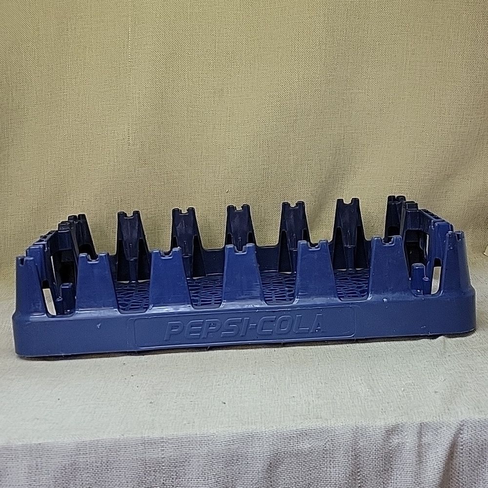 Pepsi-Cola 24 20 oz Bottle Crates Blue Plastic Soda Pop 18.5X12"